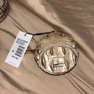 Brahmin Metallic Gold Embossed Mini Bag